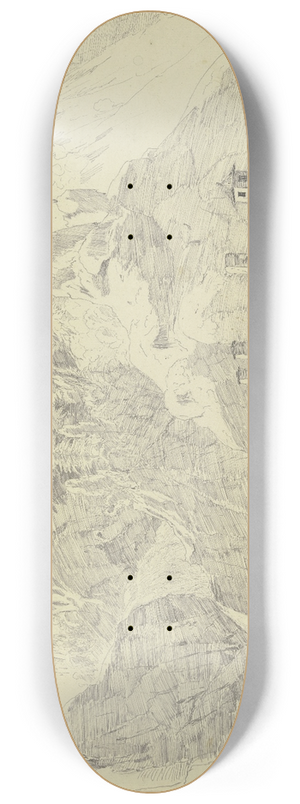 Carl Wagner - Lend im Salzburgischen 8.25 inch art skate deck