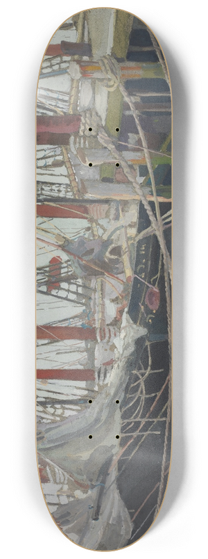 Caroline Coit - Idle Days, Gloucester, Massachusetts 8.25 inch art skate deck
