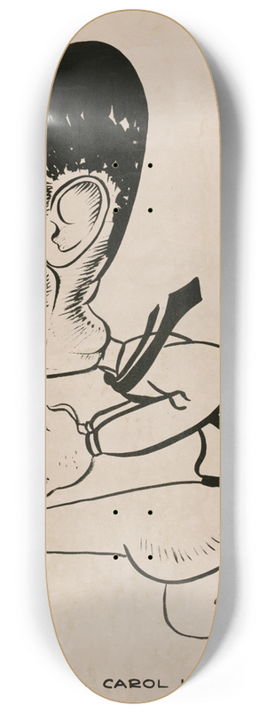 Carol Lobser - War Production Drive Artwork 8.25 inch art skate deck