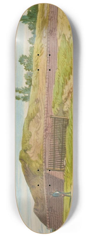 Franz Gerasch - Die Hernalser Linie in Wien 8.25 inch art skate deck