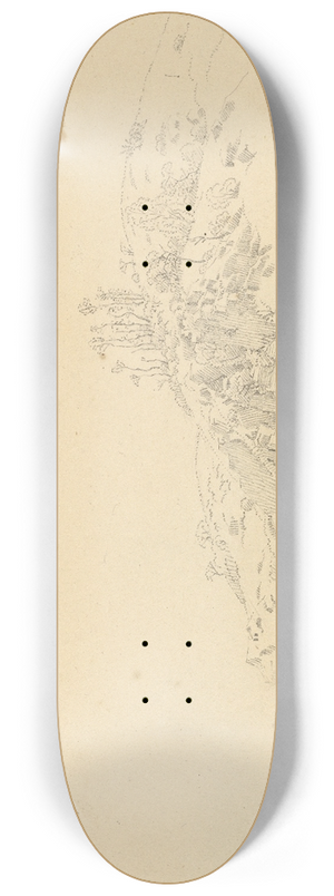 Caspar David Friedrich - Landscape 8.25 inch art skate deck