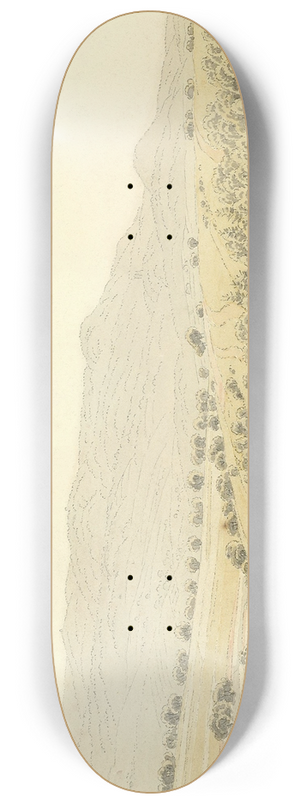 Caspar David Friedrich - Mittelgebirgslandschaft 8.25 inch art skate deck