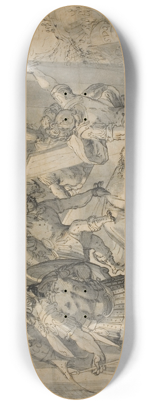 Caspar Fraisinger - Christ Falling Under the Cross 8.25 inch art skate deck