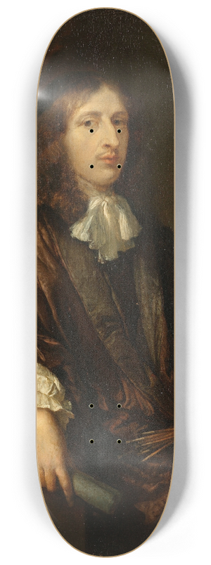 Caspar Netscher - Self-Portrait 8.25 inch art skate deck