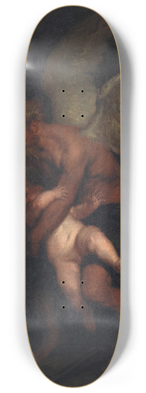 Caspar Netscher - Time Clipping Cupids Wings 8.25 inch art skate deck
