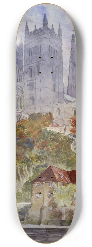 Cass Gilbert - Durham Cathedral, England 8.25 inch art skate deck