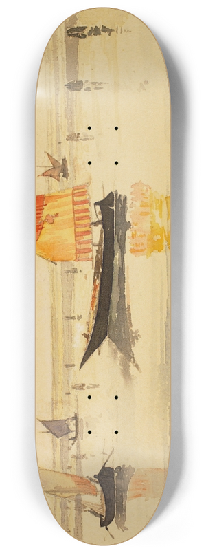 Cass Gilbert - Sailboats (Venice) 8.25 inch art skate deck