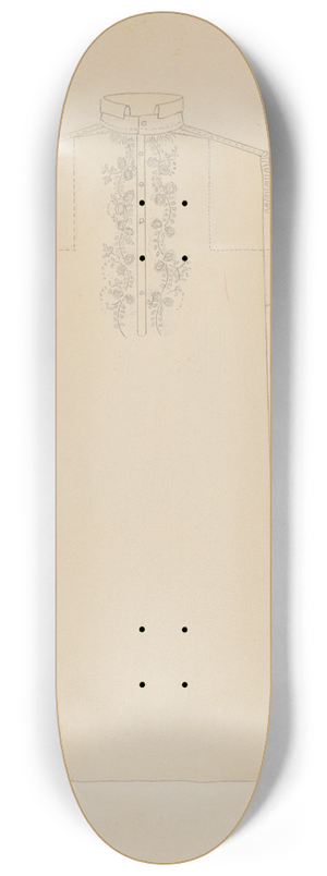 Catherine Fowler - Mans Shirt 8.25 inch art skate deck