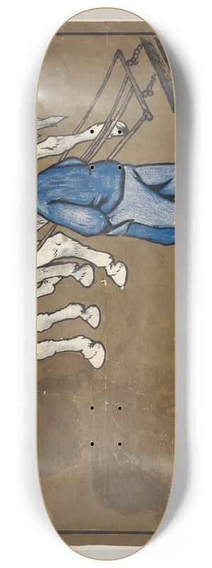 Cecil Charles Windsor Aldin - Colmans blue 8.25 inch art skate deck