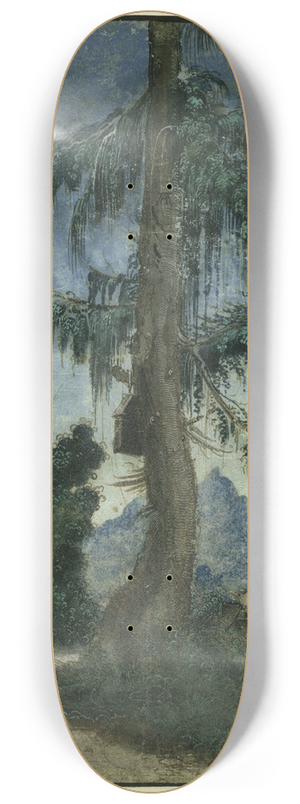 Albrecht Altdorfer - Landscape with spruce 8.25 inch art skate deck