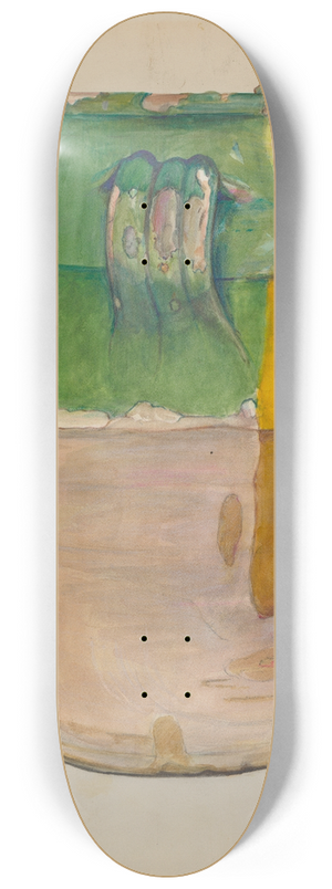 Cecily Edwards - Clay Flower Jar 8.25 inch art skate deck