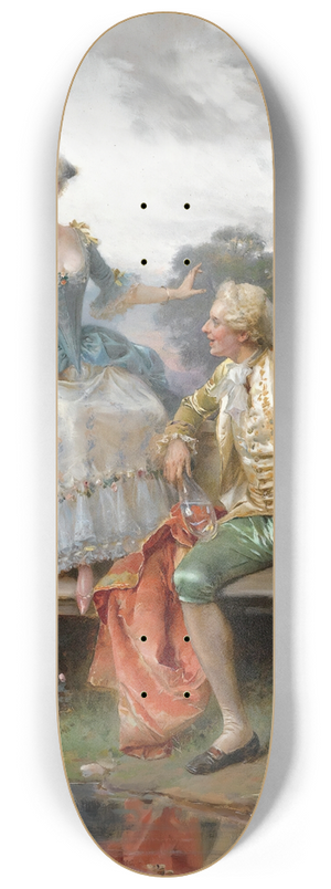 Cesare Auguste Detti - Angling For A Good Catch 8.25 inch art skate deck