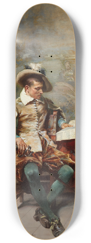 Cesare Auguste Detti - Far away thoughts 8.25 inch art skate deck