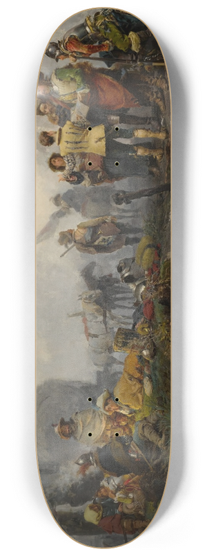 Cesare Auguste Detti - The Encampment 8.25 inch art skate deck