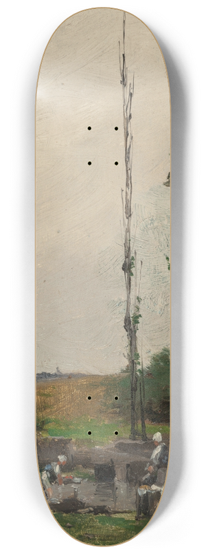 Charles Adams Platt - Laundry Day 8.25 inch art skate deck