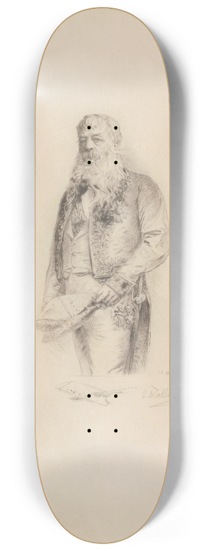 Charles Albert Waltner - The Painter Ernest Meissonier 8.25 inch art skate deck
