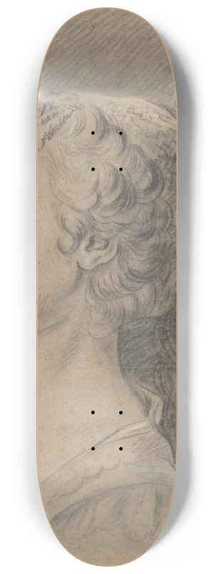 Charles-Andr van Loo - Bust of a Young Girl, Profile to Left 8.25 inch art skate deck