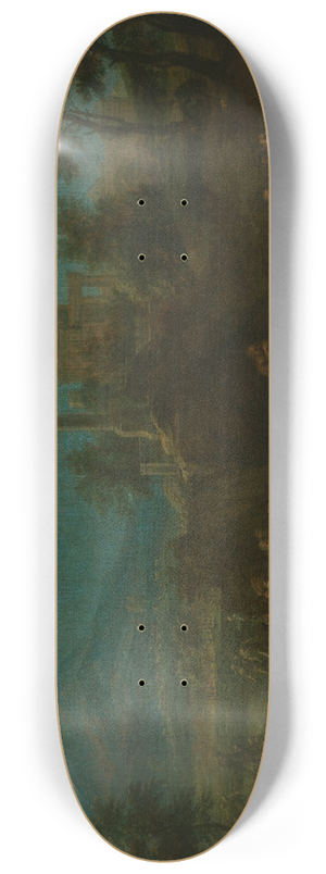 Franz Joachim Beich - Anbetung der Hirten vor weiter Landschaft 8.25 inch art skate deck