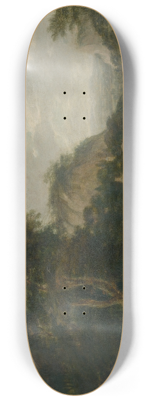 Franz Joachim Beich - Landscape with Figural Staffage 8.25 inch art skate deck