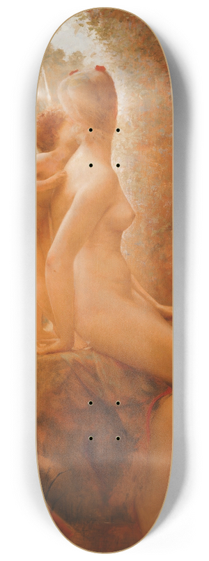 Charles Auguste Sellier - Cupid and Psyche 8.25 inch art skate deck