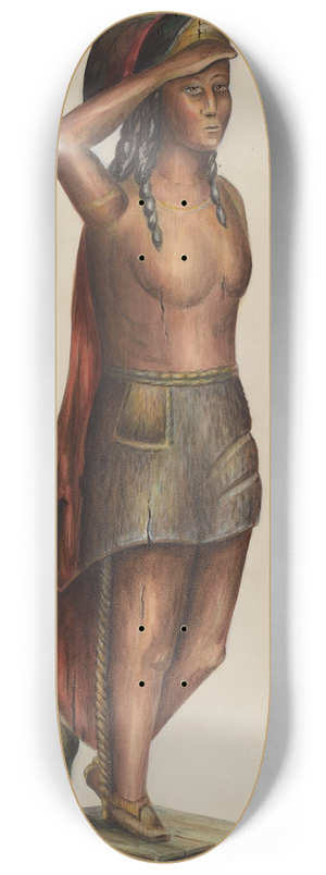 Charles Bowman - Cigar Store Indian 8.25 inch art skate deck