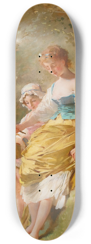 Charles Chaplin - Les Petits Pcheurs 8.25 inch art skate deck