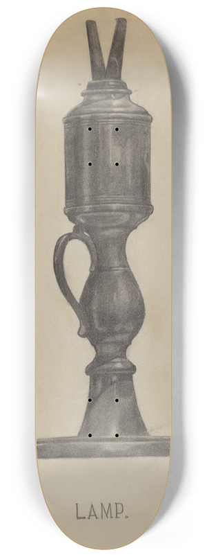 Charles Charm - Lamp 8.25 inch art skate deck