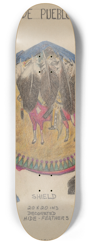 Charles Charon - Shield 8.25 inch art skate deck