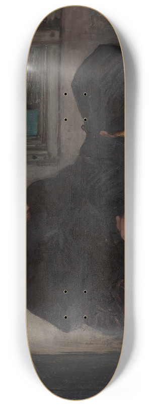 Charles Cottet - Mourning in Ouessant 8.25 inch art skate deck