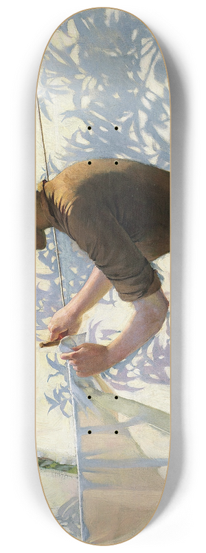 Charles Courtney Curran - Shadows 8.25 inch art skate deck