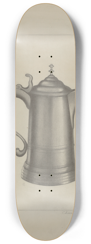 Charles Cullen - Pewter Flagon 8.25 inch art skate deck
