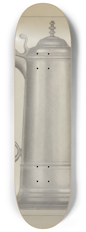 Charles Cullen - Pewter Flagon 8.25 inch art skate deck