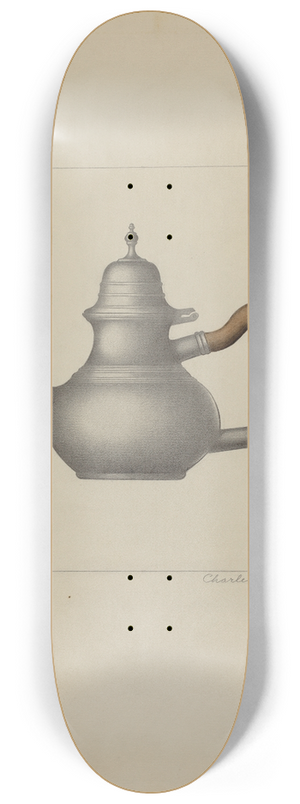 Charles Cullen - Pewter Teapot 8.25 inch art skate deck
