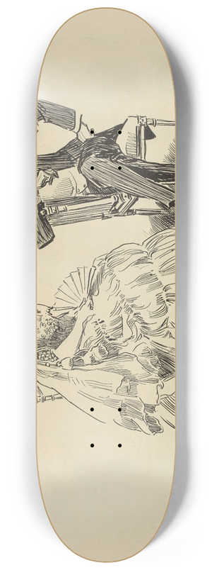 Charles Dana Gibson - A Distinction 8.25 inch art skate deck