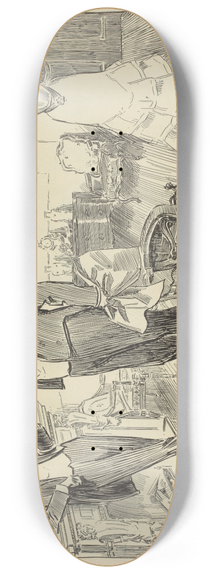 Charles Dana Gibson - Advice to noblemen 8.25 inch art skate deck