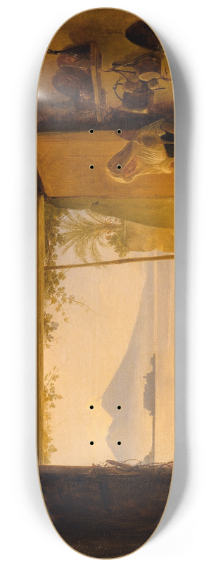 Franz Ludwig Catel - A Neapolitan Fisherman And His Family 8.25 inch art skate deck