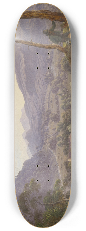 Franz Ludwig Catel - Berglandschaft bei Salzburg mit jungem Paar 8.25 inch art skate deck