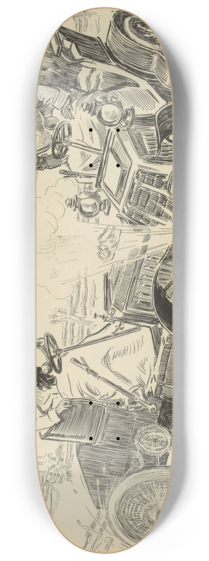 Charles Dana Gibson - All broken up 8.25 inch art skate deck