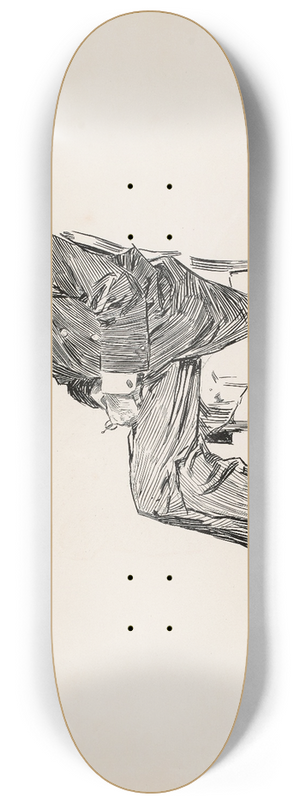 Charles Dana Gibson - George du Maurier 8.25 inch art skate deck