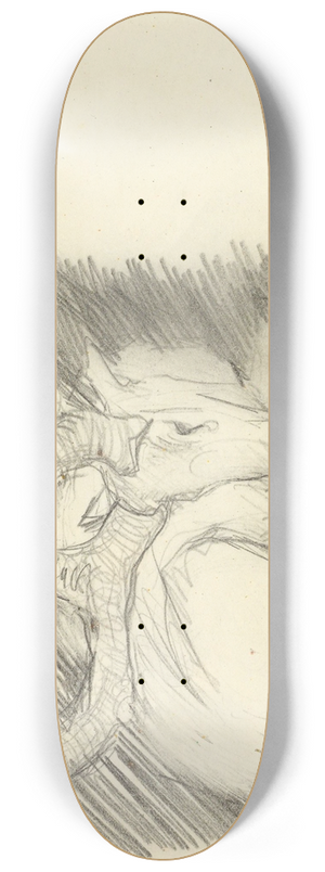 Franz Marc - Davidshirsch (Liegender Hirsch) 8.25 inch art skate deck