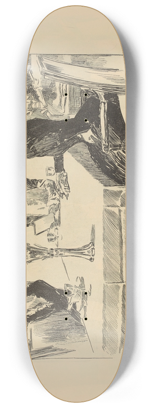Charles Dana Gibson - Luncheon 8.25 inch art skate deck