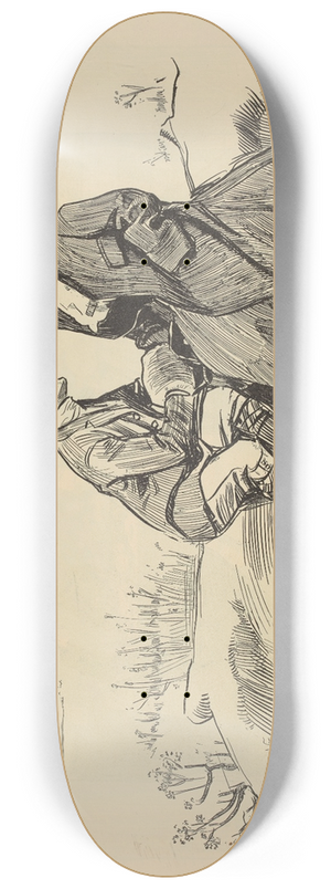 Charles Dana Gibson - Melting 8.25 inch art skate deck