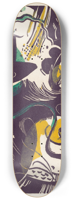 Franz Marc - Genesis II (Schopfungsgeschichte II) 8.25 inch art skate deck