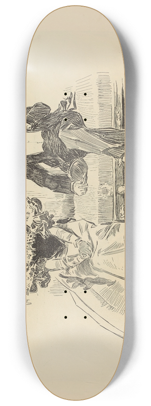 Charles Dana Gibson - Out of his class 8.25 inch art skate deck