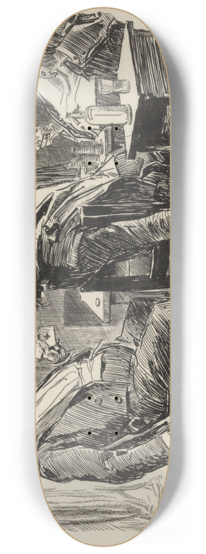 Charles Dana Gibson - Studies in expression  making it a jackpot 8.25 inch art skate deck