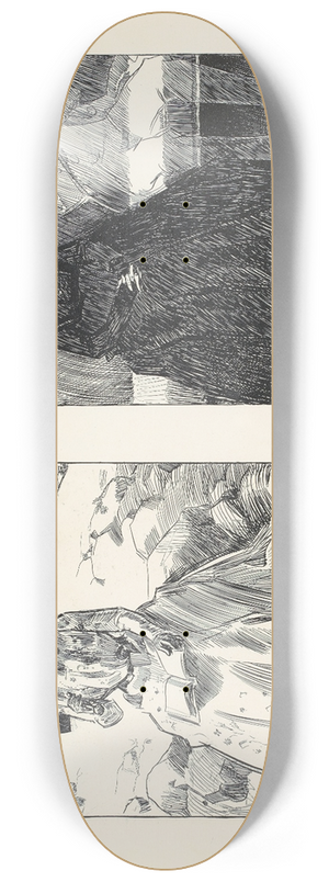 Charles Dana Gibson - The Chaperone ; The Evening 8.25 inch art skate deck