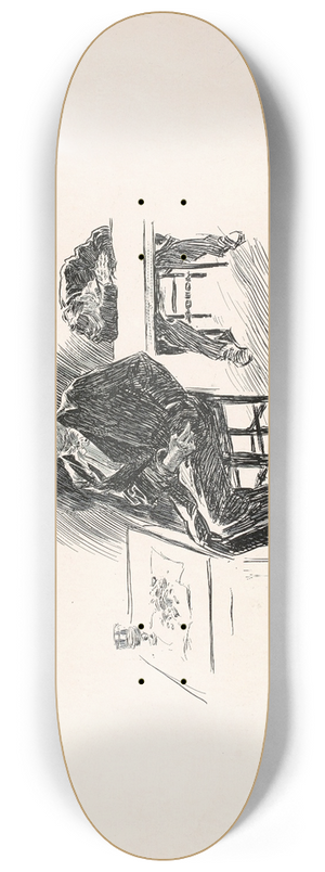 Charles Dana Gibson - The Chateau Rouge 8.25 inch art skate deck