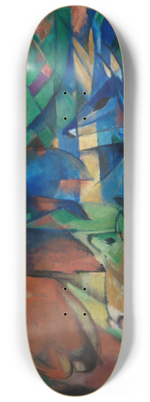 Franz Marc - Rehe im Walde II 8.25 inch art skate deck