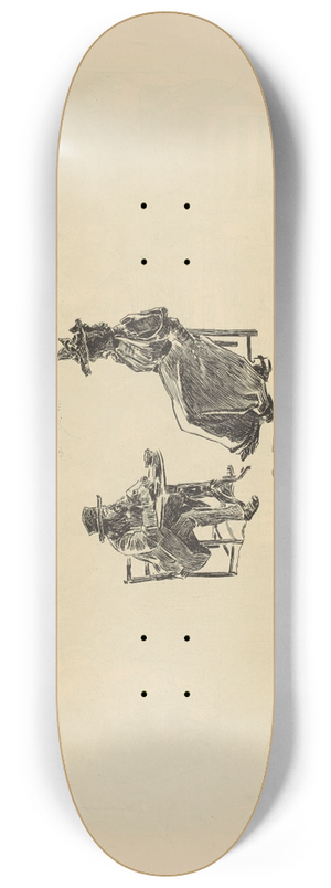 Charles Dana Gibson - The fortune teller 8.25 inch art skate deck