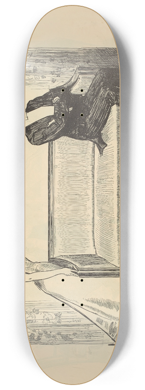 Charles Dana Gibson - Their first quarrel 8.25 inch art skate deck